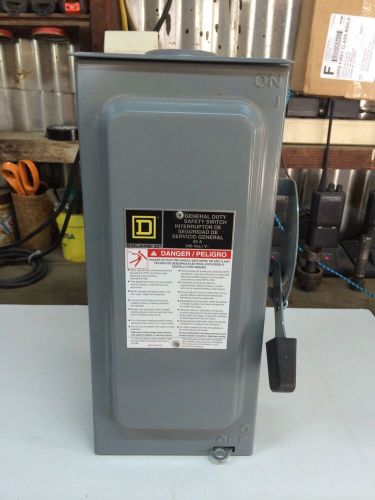 Square D 60 Amp Safety Switch D222NRB 240 VAC  3r