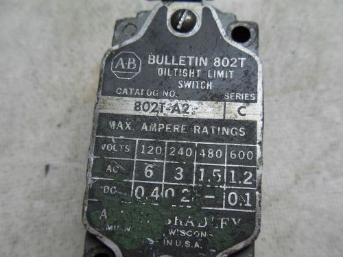 (x1-2) 1 allen bradley 802t-a2 limit switch for sale