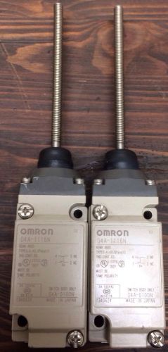 Lot Of 2 OMRON Limit Switches d4a-1116n