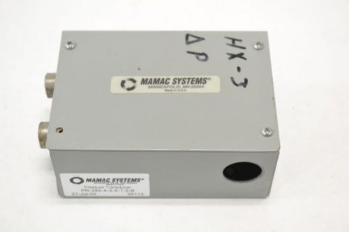 Mamac pr-282-4-3-a-1-2-b differential pressure 1/8in npt transducer b250586 for sale