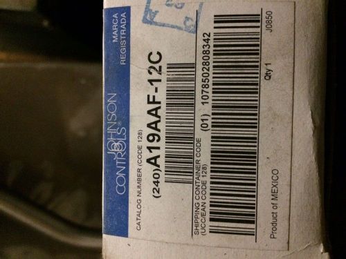 NEW!  Johnson Controls Temperature Control A19AAF-12C