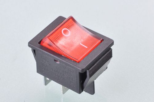 Amo mini rocker power snap in switch dpdt with red neon lamp on off good quality for sale