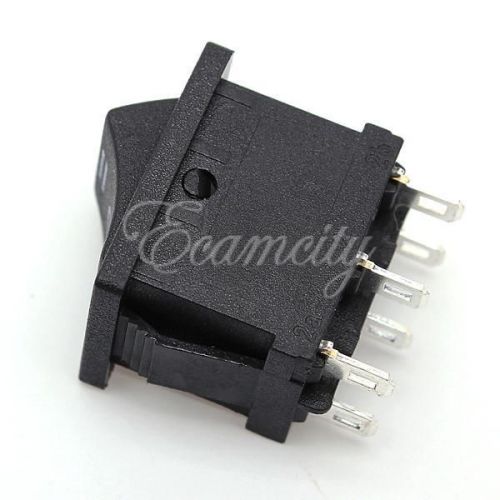 Ac    6a/250v 10a/125v   6-pin     on-off-on     dpdt snap in boat rocker switch for sale