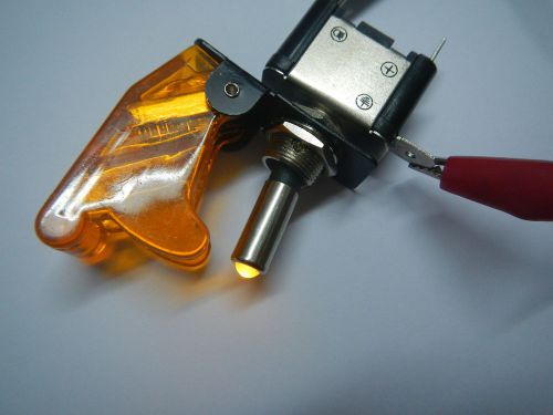 1set,race car illuminated toggle switch + safety cover,y+y for sale