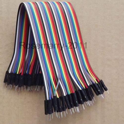 40pcs 20cm dupont wire color jumper cable, 2.54mm 1p-1p male to male for arduino for sale
