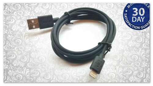 Genuine belkin usb cable charger lead for iphone 5 6 5s 6 plus black for sale