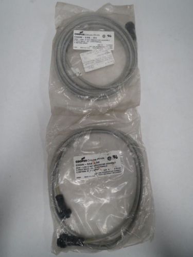 LOT 2 CROUSE HINDS CHDN-EAE-D2 D4 ASSORTED MINI D NET CONNECTOR CABLE B203606