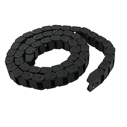 Black plastic drag chain cable carrier 10 x 15mm for cnc router mill free shipng for sale