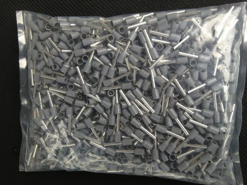500pc wire cord  end ferrule crimp gray 18 awg for sale