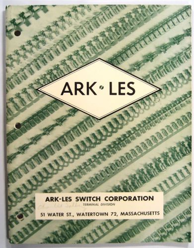 Ark-les switch corp terminal division catalog circa 1962 for sale