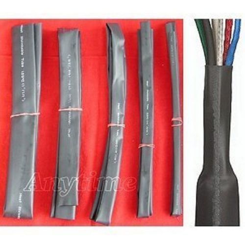 Anytime tools 40&#039; heat shrink large black tubing wrap sleeves wire for sale