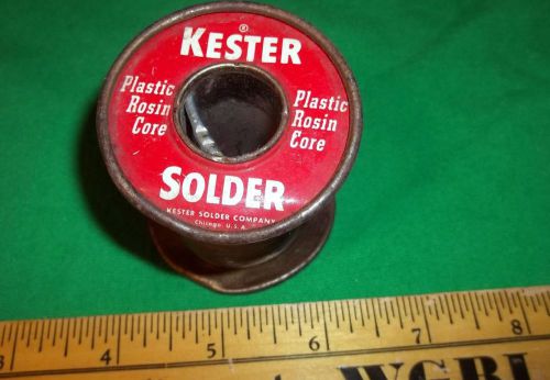 9 Oz. Kester Solder Plastic Rosin Core Partial Spool LQQK! Vintage Radio Audio