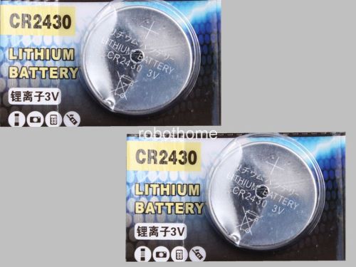 2pcs cr2430 button batteries 3v li battery coin battery watch battery for sale