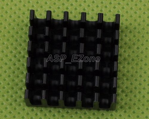 10pcs heat sink black 22x22x10mm aluminum 22*22*10mm for router cpu ic for sale