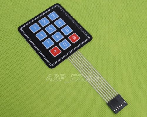 1pcs 4 x3 matrix array 12 key membrane switch keypad keyboard brand new for sale