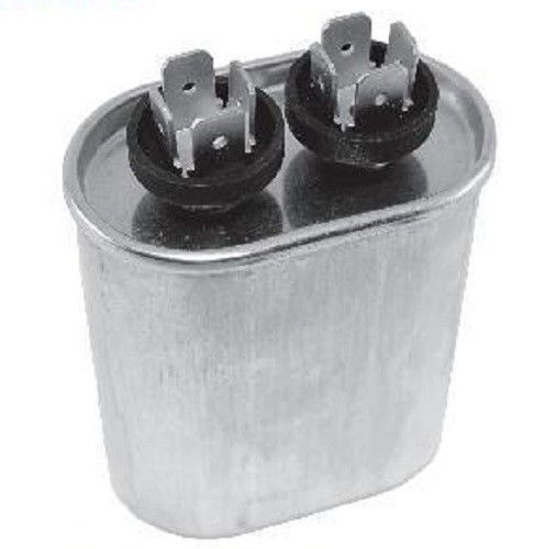 Motor run capacitor - ac metallized 25uf 370vac 5% oval .250 inch 4 way for sale