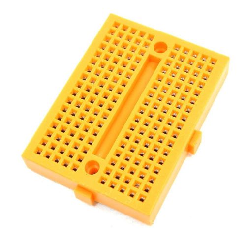 New diy solderless breadboard 170 tie point pcb panel 47x35x9mm yellow for sale