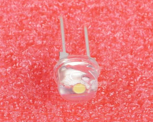 50pcs straw hat 8mm 0.5w white led light emitting diode for sale