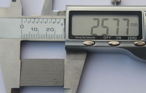 1 Pyrolytic graphite square 25 mm x 16 mm x 1 mm