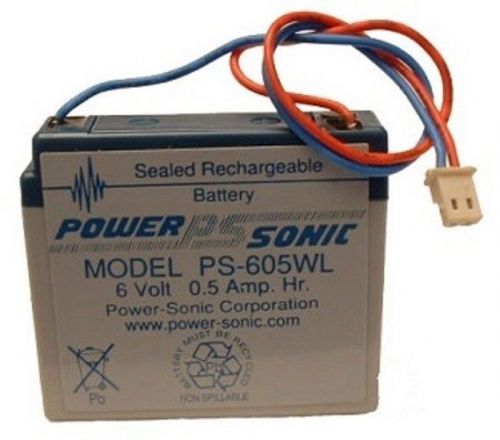 Ps-605 — 6 volt 0.5 ah sla rechargeable battery - ps605 for sale