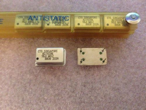 6 Pieces 16 16.0 Mhz Full Size Can CTS Crystal Oscillators New Leftovers
