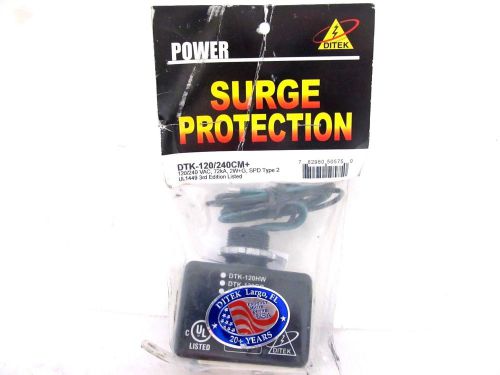 Ditek Surge Protection, DTK-120/240 CM+ single phase, 72KA,2W+G,SPD type 2