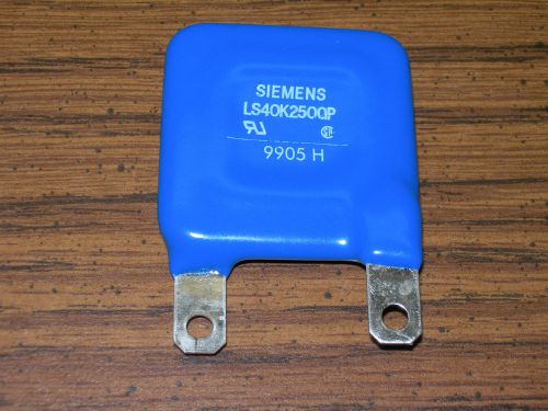 Siemens (mov) metal oxide varistor ls40k250qp [for use on 250v ac, 320vdc] for sale