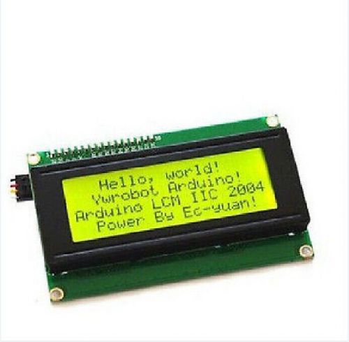 Serial iic/i2c/twi 2004 20x4 character yellow lcd module display for arduino for sale