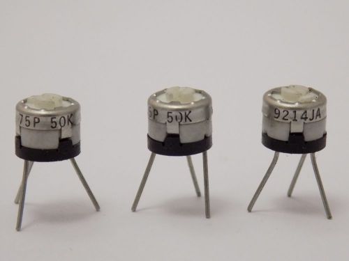 10x Vishay 75p - -( 50k Ohm )- Trimmer Potentiometer Variable Resistor - 50k Ohm