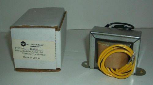 Spc technology r-1525 rectifier, control &amp; filament transformer - new for sale