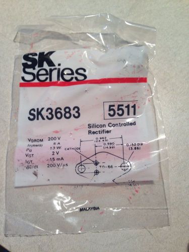SK3683 SILICON CONTROLLED RECTIFIER (SCR) 200V 5A NTE5511 USA