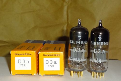2 tubes Siemens D3a 7721 look new in box  (t149)