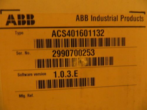 Abb ac drive 10 hp 400 series  acs401601132 for sale