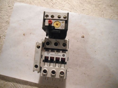 GE CR453AD3ABM CONTACTOR , RT12W OVERLOAD  &amp; BCLL20 CONTACT - USED