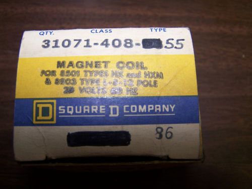 New old stock in the box 62524 square d 31071-408-55 coil 277 volt for sale