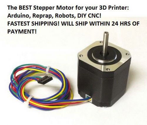 1 new nema17 stepper motor 76 oz-in for 3d printer diy arduino cnc robot reprap for sale