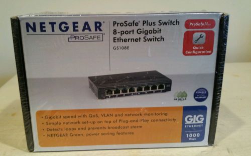 Netgear prosafe plus switch 8 port gigabit ethernet switch gs108e