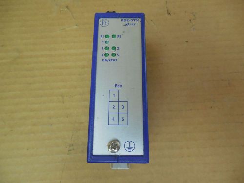 Hirschmann rail switch rs2-5tx rs25tx 32 vdc used for sale