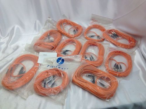 (10) Fiberwave Fiber Optic Cables Multimode Misc. Sizes and Lengths