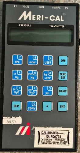 Meri-cal dp2001 digital manometer calibrator for sale