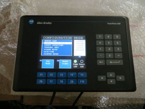 ALLEN BRADLEY 2711-B6C1/C PANELVIEW 600 COLOR Touch KEYPAD, Very Nice Used 2008