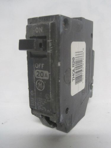 General electric single pole circuit breaker thql1120 20a 120/240v nnb for sale
