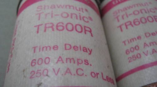 SHAWMUT GOULD TRI-ONIC 600 AMP FUSE TR600R TR 600R 600A FUSE 250VAC