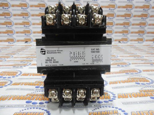 190150 -- control transformer, 75va, 400 380-24v, 50/60hz for sale