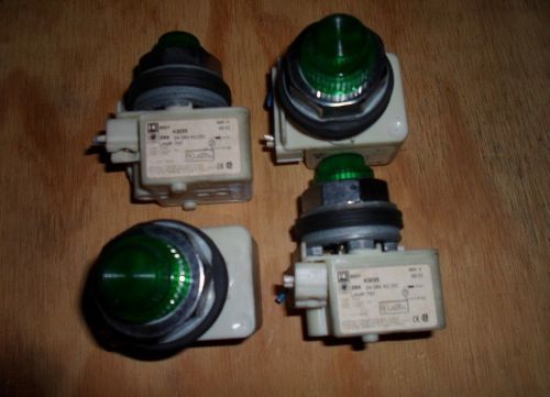 SQUARE D 9001 KM35 GREEN LIGHT (USED) LOT OF 4