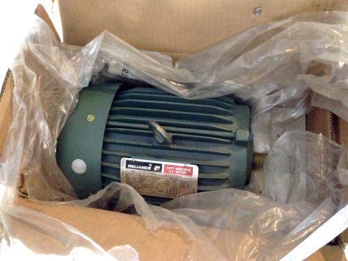 (1) reliance duty master 5hp 3-phase ac motor - 184t - 1800 rpm - new in box for sale