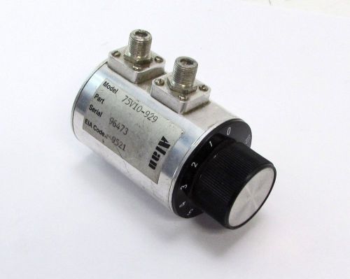 Alan 75V10-929 Step Attenuator - 0-10 dB, F Connectors