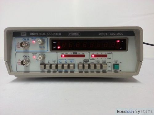 Gw good will instruments universal counter 200mhz guc-2020 guc 2020 for sale