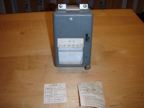 Functional and tested rustrak model 88 0-1 milliamp dc chart recorder 1&#034;/hr for sale