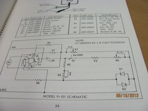 APPLIED POWER MODEL AMA-12: Motor Analyzer - Service Manual w/schematics # 16706